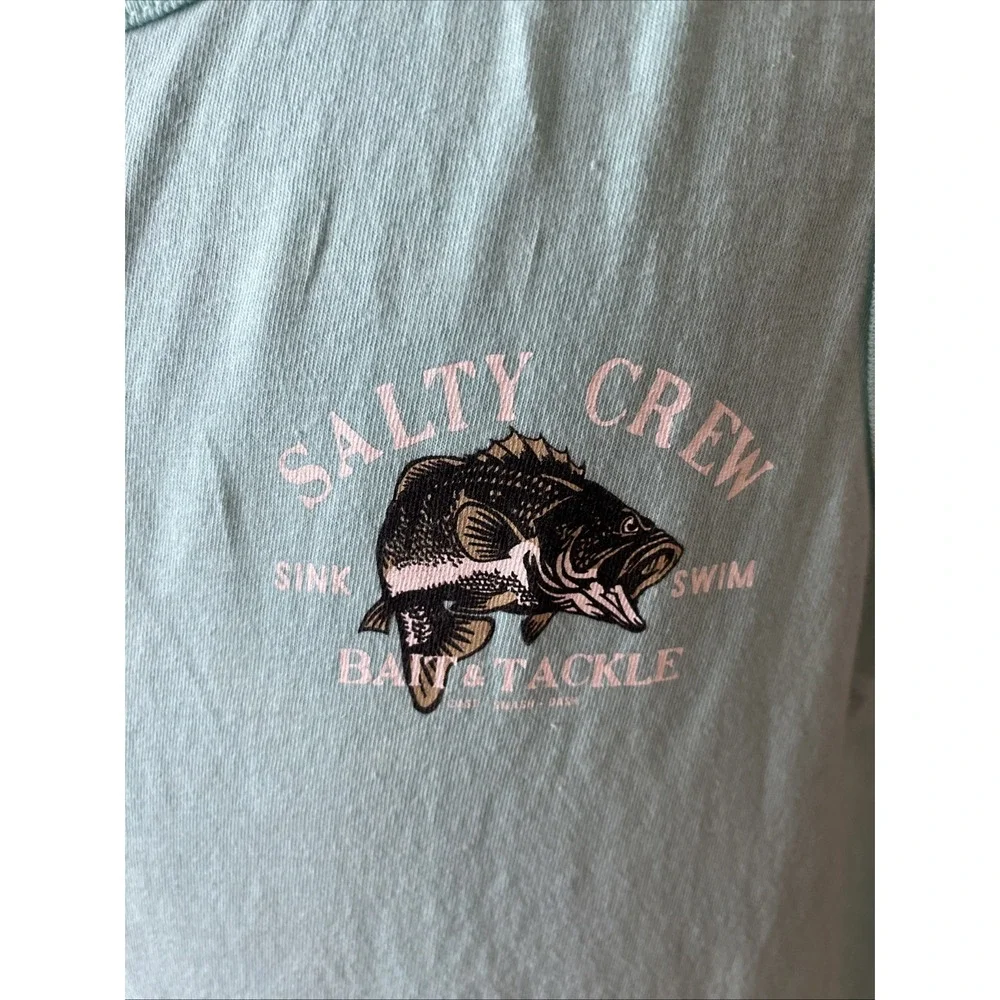 Salty Crew‎ Mens Small Tank Top Sleeveless Logo Fishing Outdoor Adults
